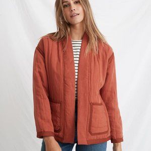 Terracotta Quilted Kimono Cannes Wrap Jacket